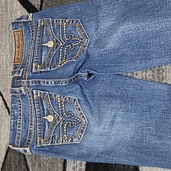 ROCK REVIVAL JESSICA EMBROIDERED SKINNY DENIM JEAN - Picture 13 of 15